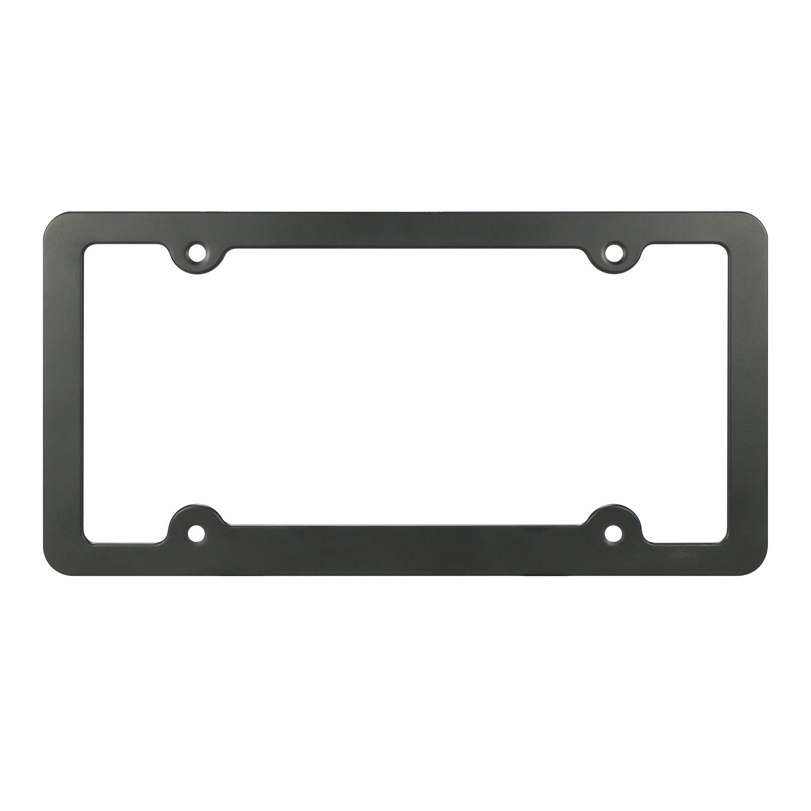 Custom Aluminum License Plate Frame - Matte Black