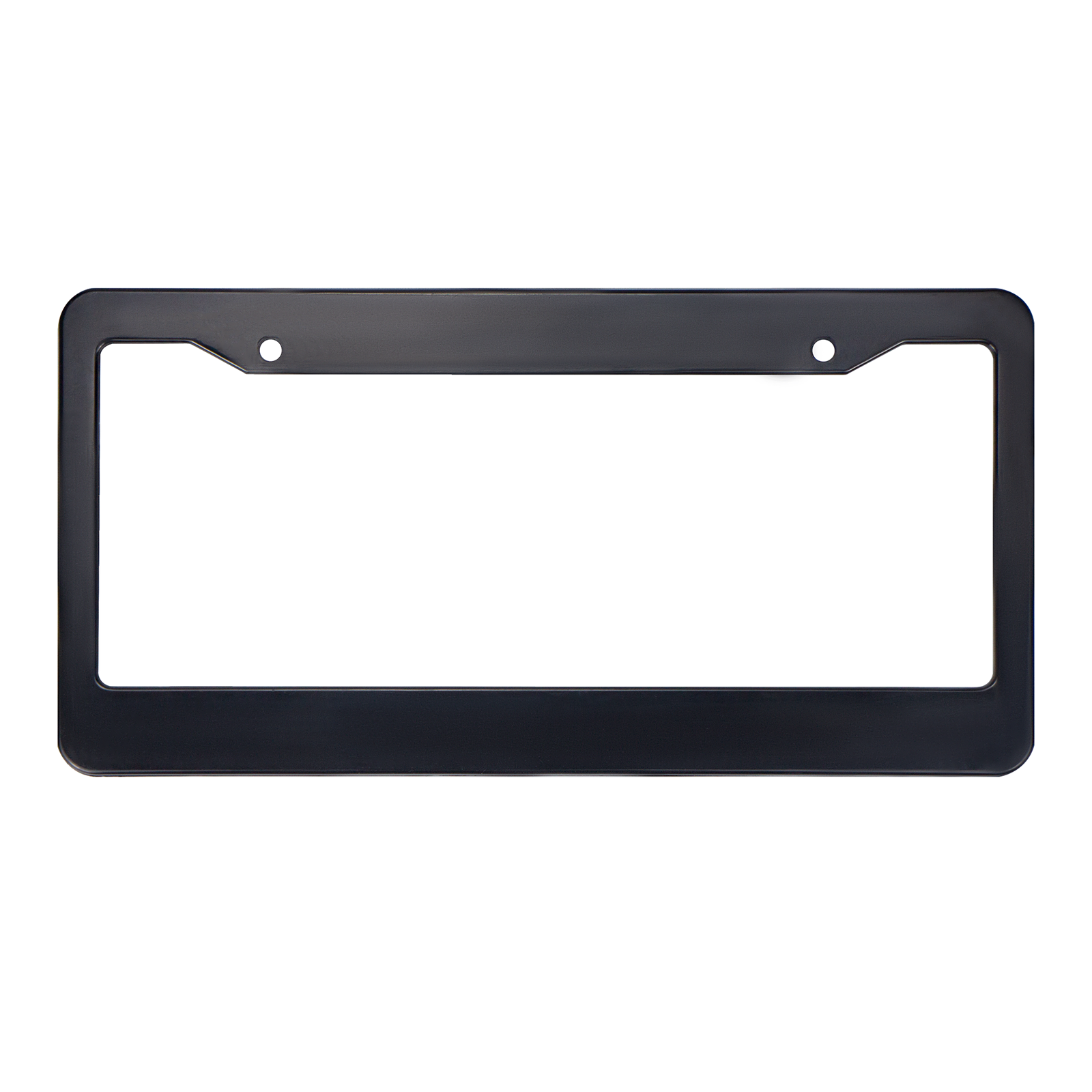Custom License Plate Frame - Black ABS Plastic Personalization Available
