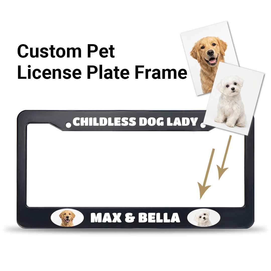 Personalized Pet Photo License Plate Frame