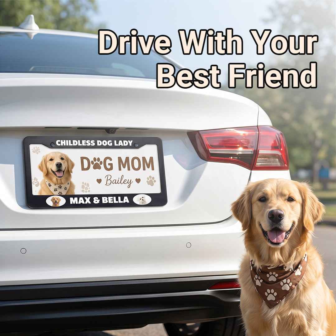 Personalized Pet Photo License Plate Frame