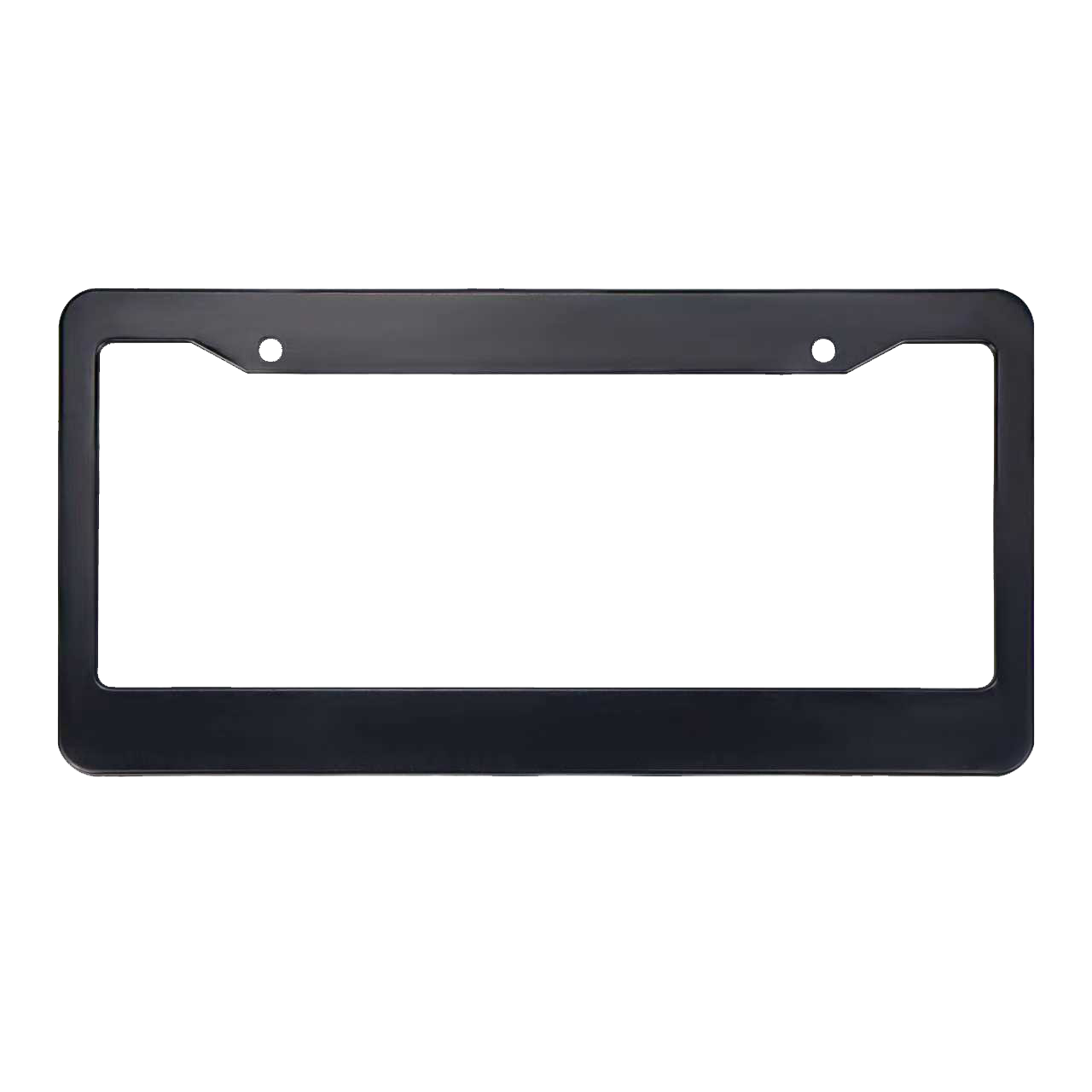 Custom License Plate Frame - Black ABS Plastic Personalization Available