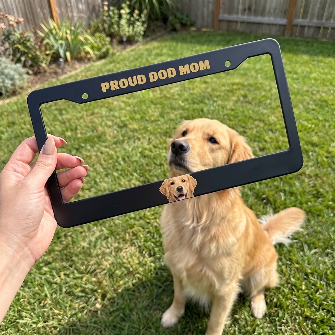 Personalized Pet Photo License Plate Frame