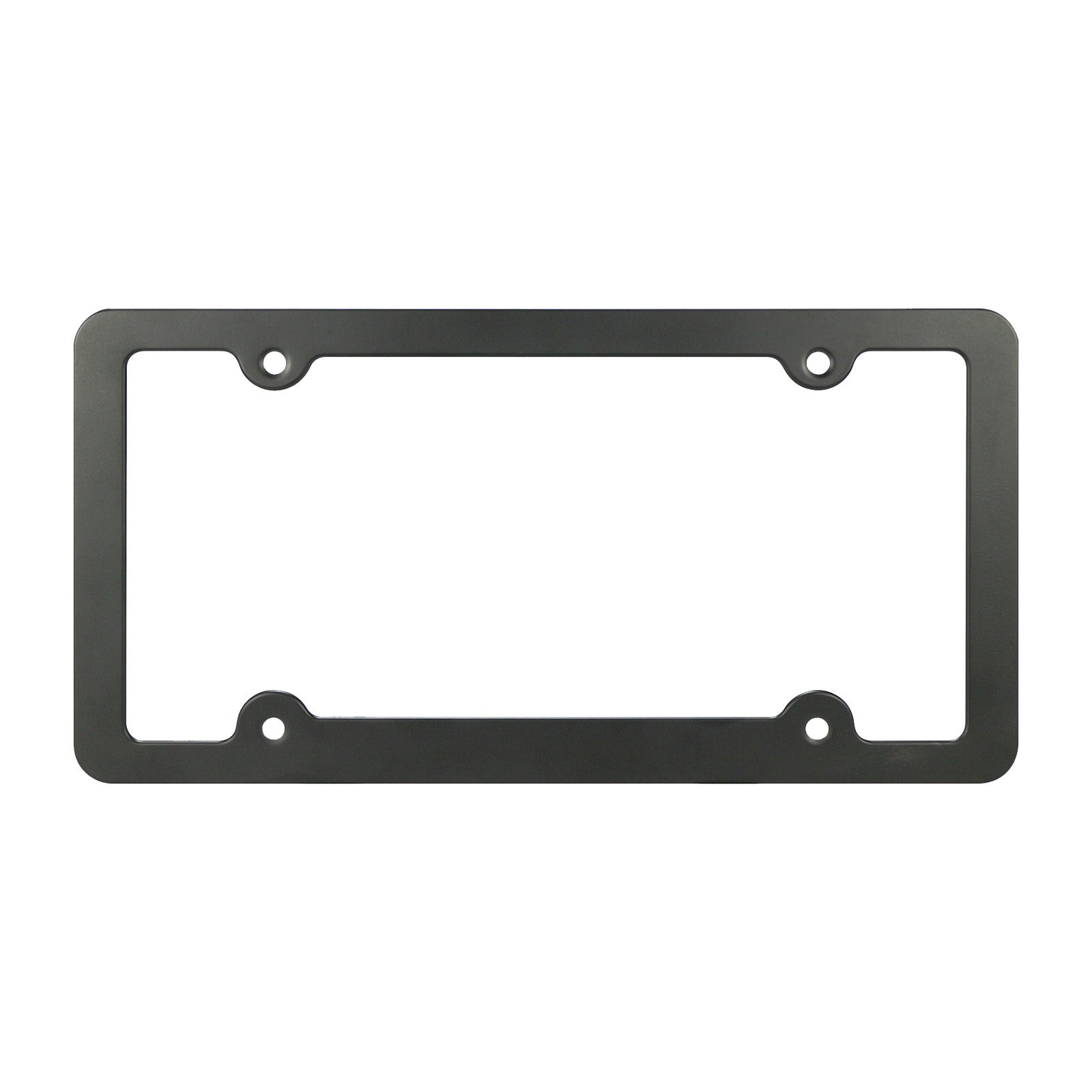 Custom Aluminum License Plate Frame - Matte Black